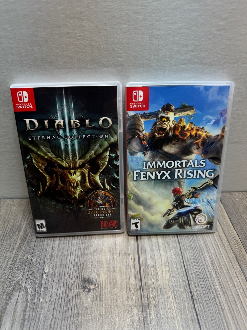 Lot Of 2 Diablo 3 Eternal Collection Immortals Fenyx Rising Nintendo Switch Game